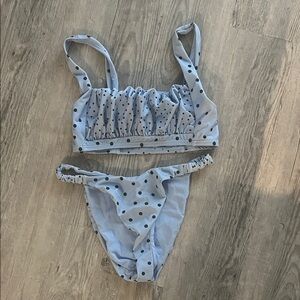 ASOS Light Blue Polka Dot Bikini